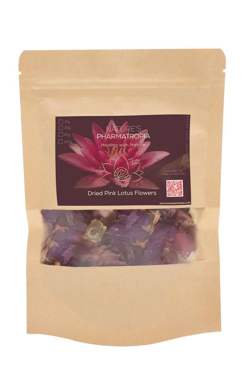 Pink Lotus Tea (Nymphaea Pubescens) Whole Flowers