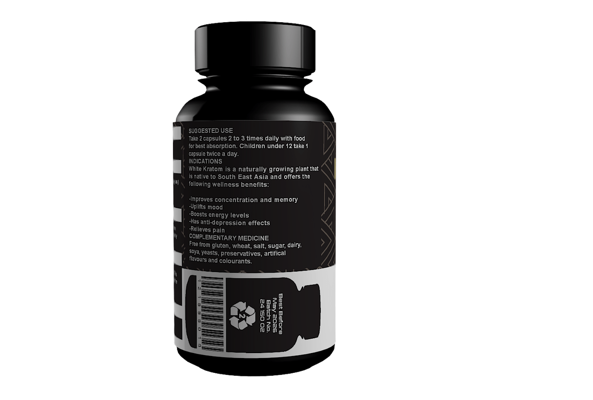White Kratom Capsules (60) 600mg