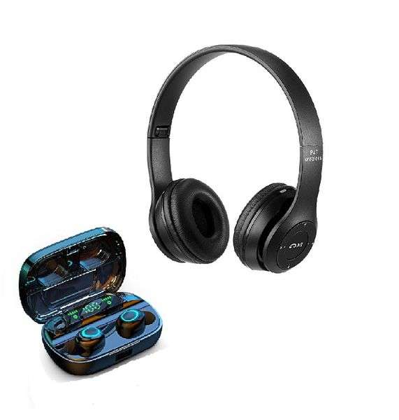 Wireless Headphones & Earbuds Combo