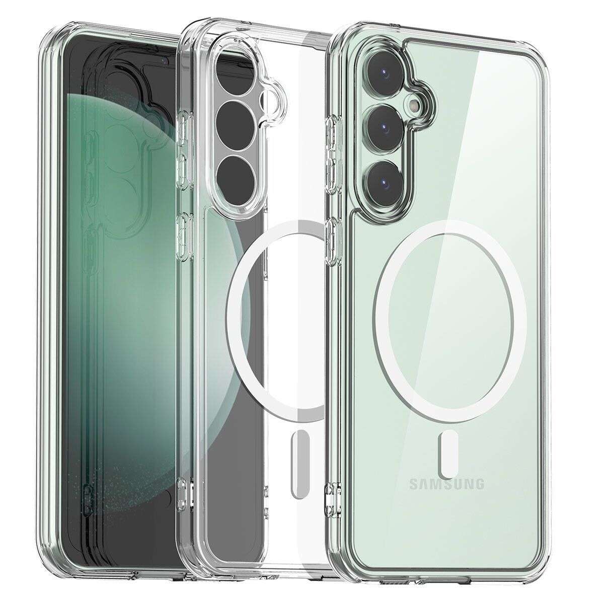 Magnetic Case & Wireless Charger Combo for Samsung S24FE