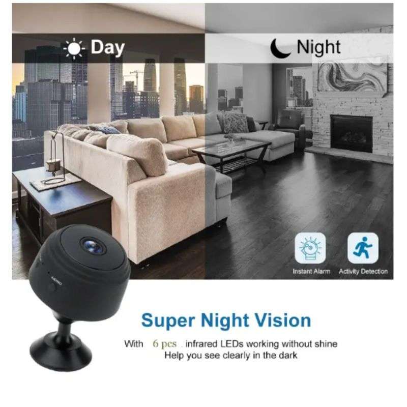 Mini Spy camera WiFi  | 4K Indoor HD Web Monitor