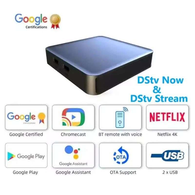 TV Box Gen Android 12 Google & Netflix Certified GD2 TV Box
