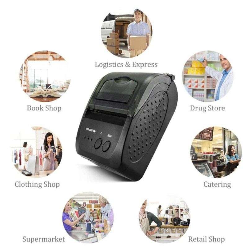 Andowl Portable Thermal Receipt Printer Q-P01 | POS Printer