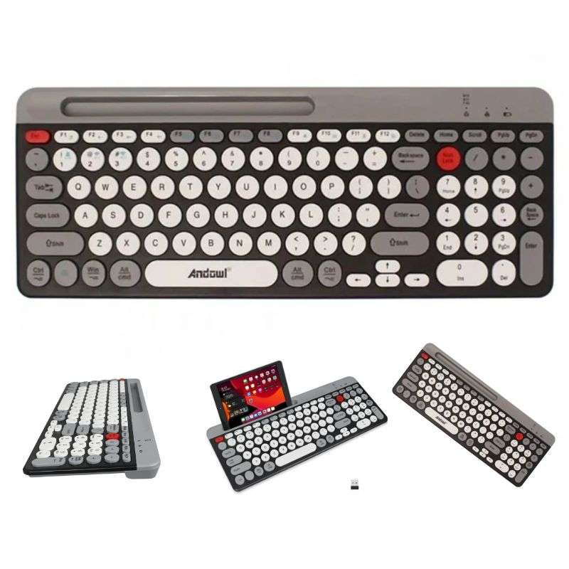 Andowl Mini Wireless Keyboard  For Windows, iOS Mac & More