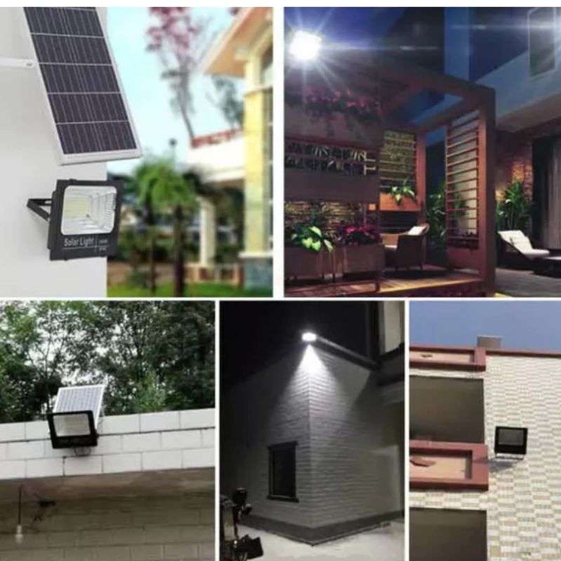 100W Solar Flood Light with Remote Control  High-Power Outdoor LED Light