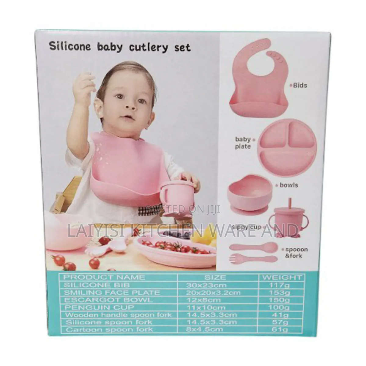 SILICONE BABY CUTLERY SET