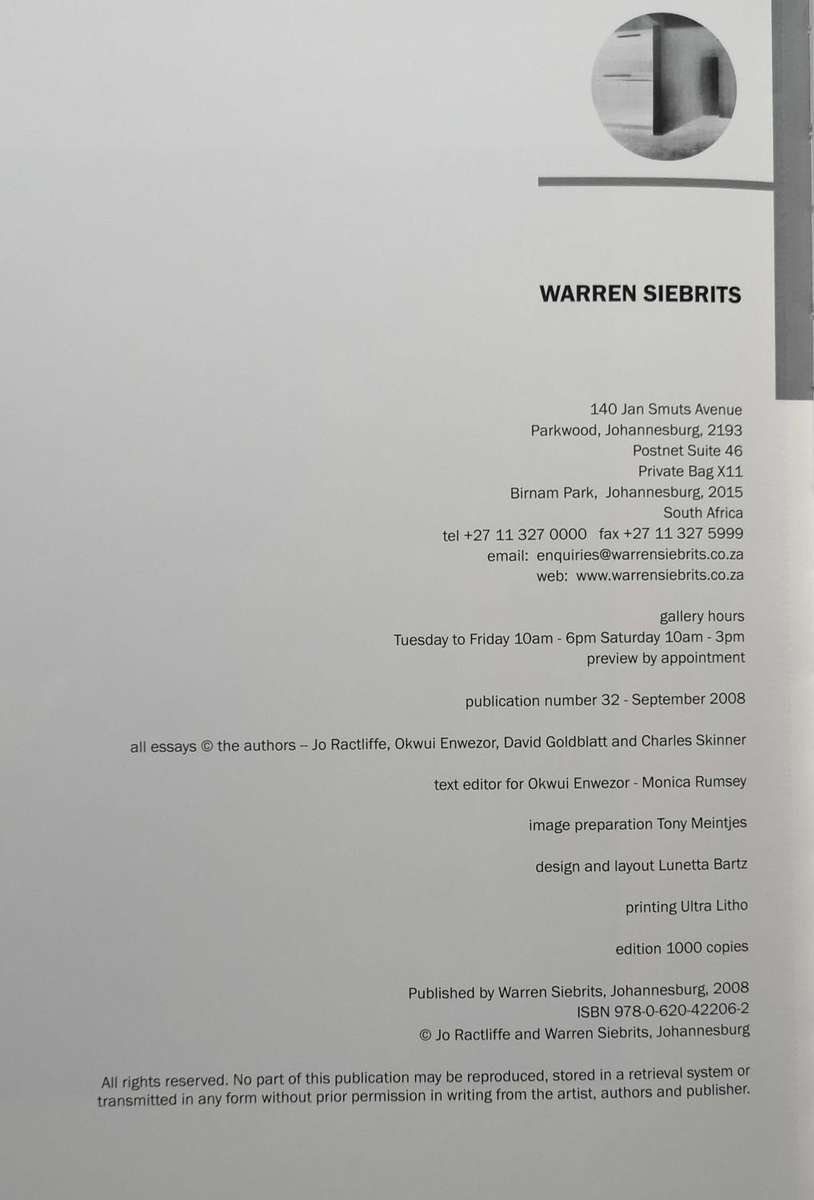 "Terreno Ocupado" by Jo Ractliffe - [senior lecturer at the Wits (University) School of Art]