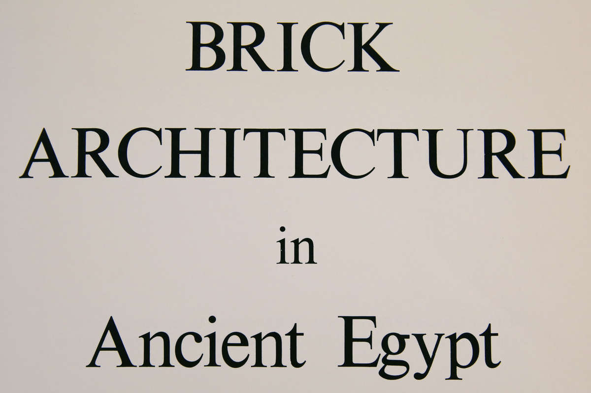 Brick Architecture in Ancient Egypt