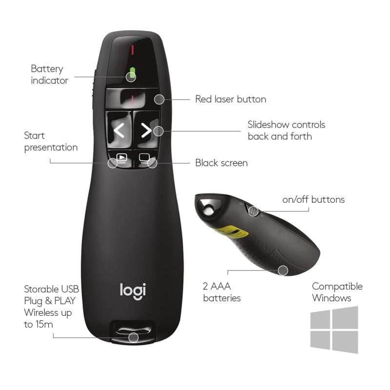 Logitech R400 Professional Cordless Presenter
