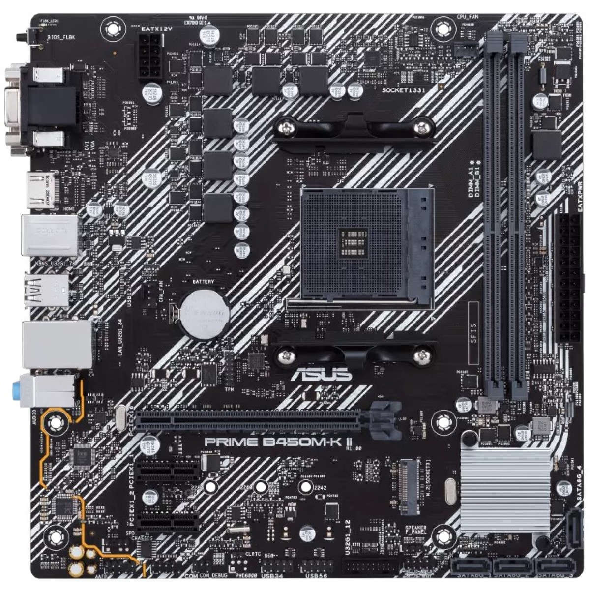 Asus Prime B450M-K II AMD Socket AM4 Micro ATX Motherboad