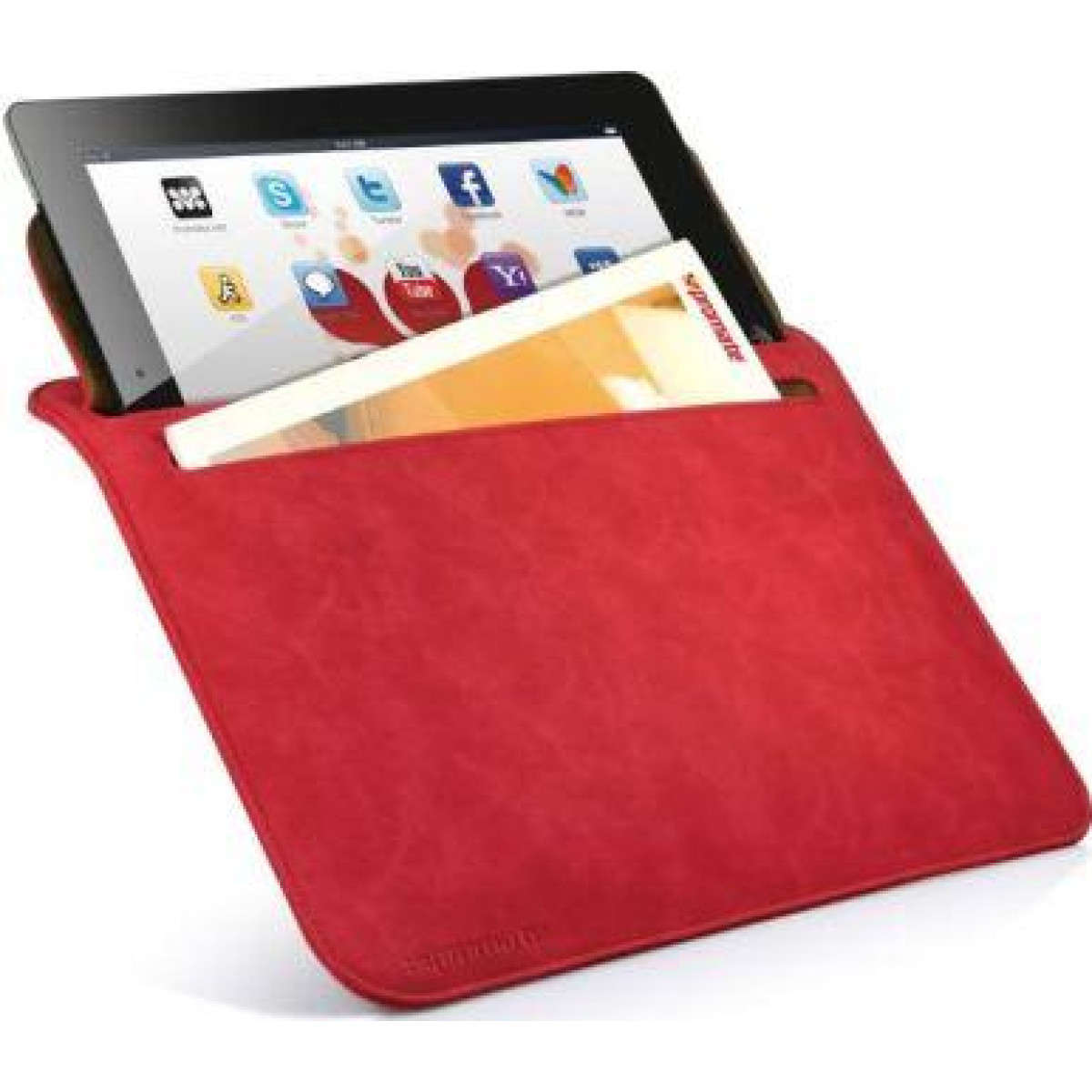 Promate Red iSleeve.2 iPad premium protective case