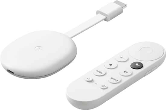 Chromecast with Google TV - 4K Streaming device with latest Google Assistant Voice Remote