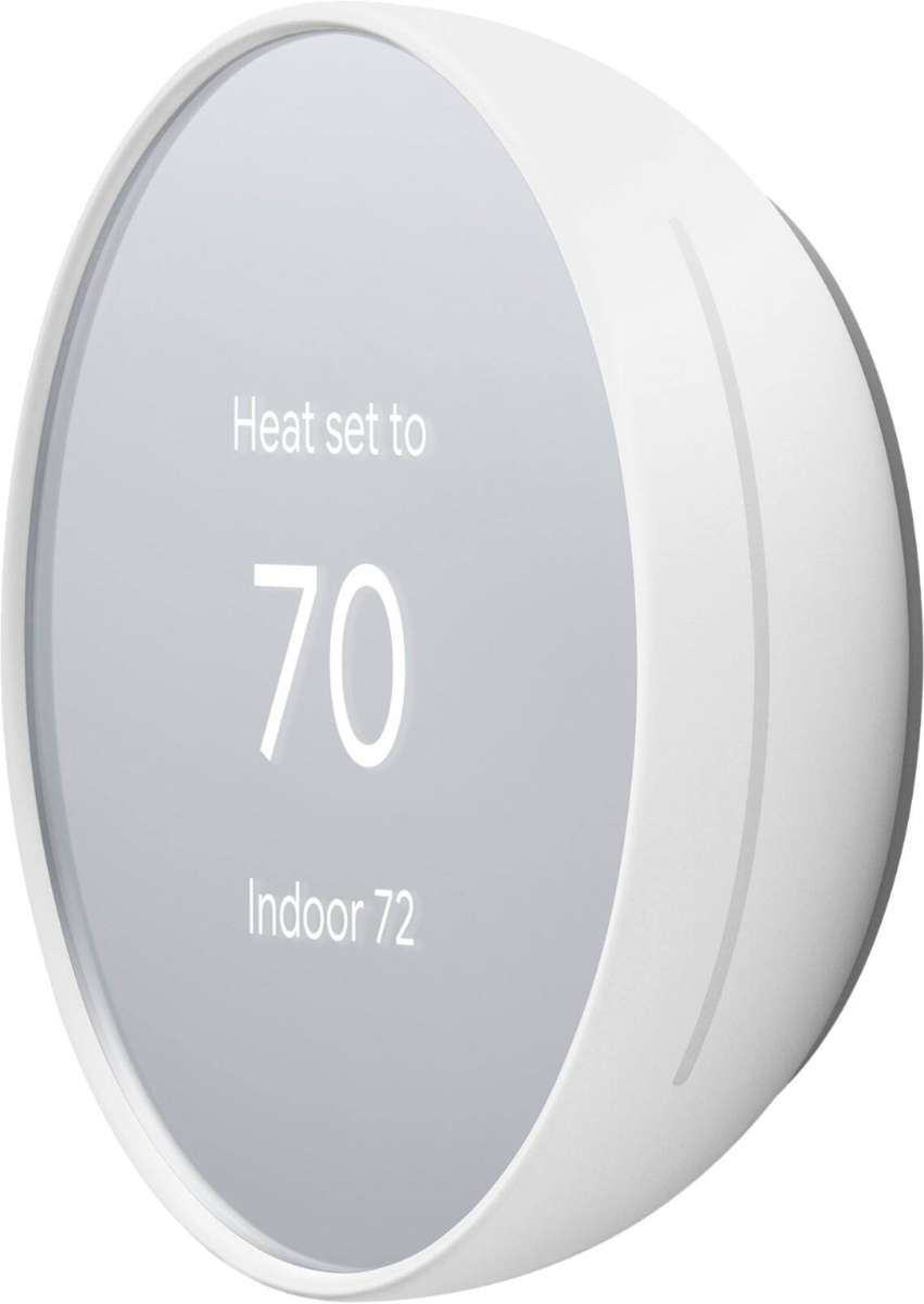 Google - Nest Smart Programmable Wifi Thermostat - Snow