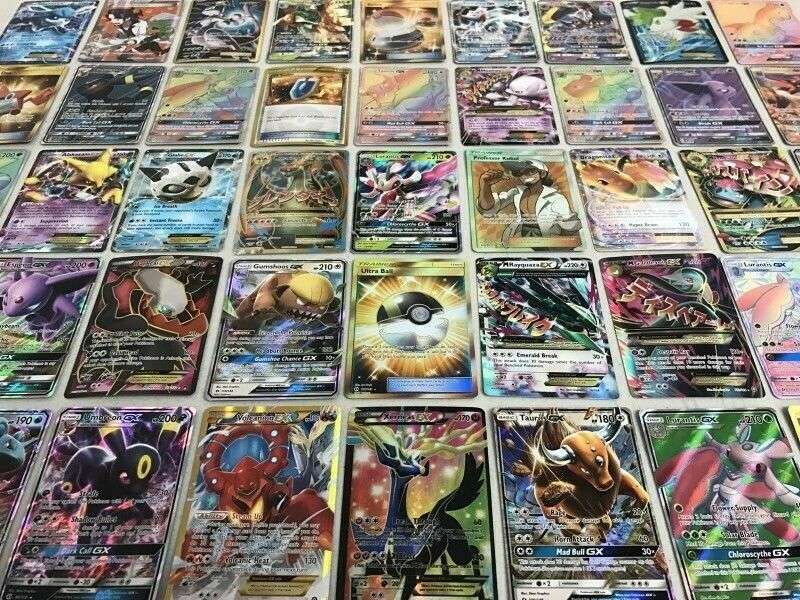 Pokemon Card Lot 100 OFFICIAL TCG Cards Ultra Rare Included | GX EX or Mega EX