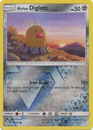 Alolan Diglett Reverse Holo