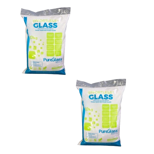 Aqua Max Glass Filter Media 2 Pack | 2 x 20kg | Sand Replacement