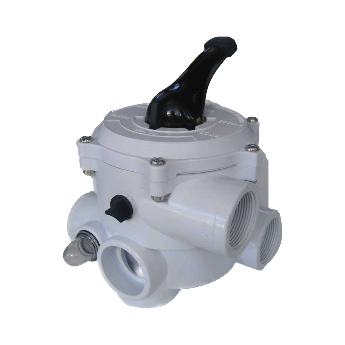 Aqua Max Multiport Valve Complete | Glue Connection | 6-Way - White White