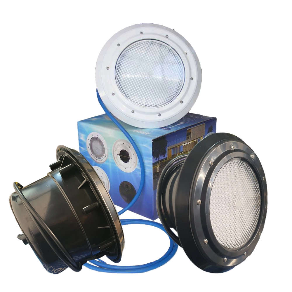 Aqua Max LED Pool Light | Blue | Complete - Black Black