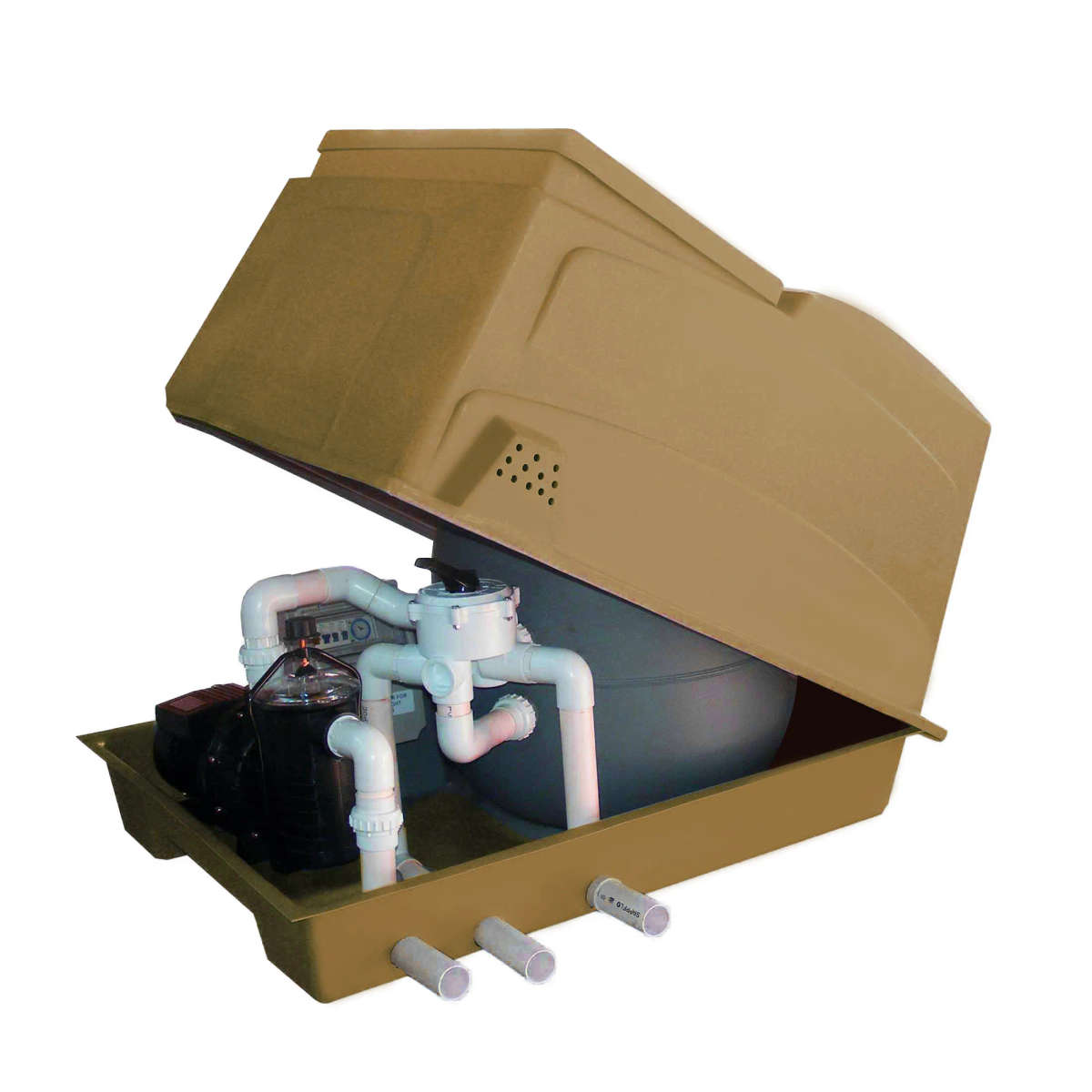 Aqua Max 3-Bag Filtration System Box | Complete - Grey Grey