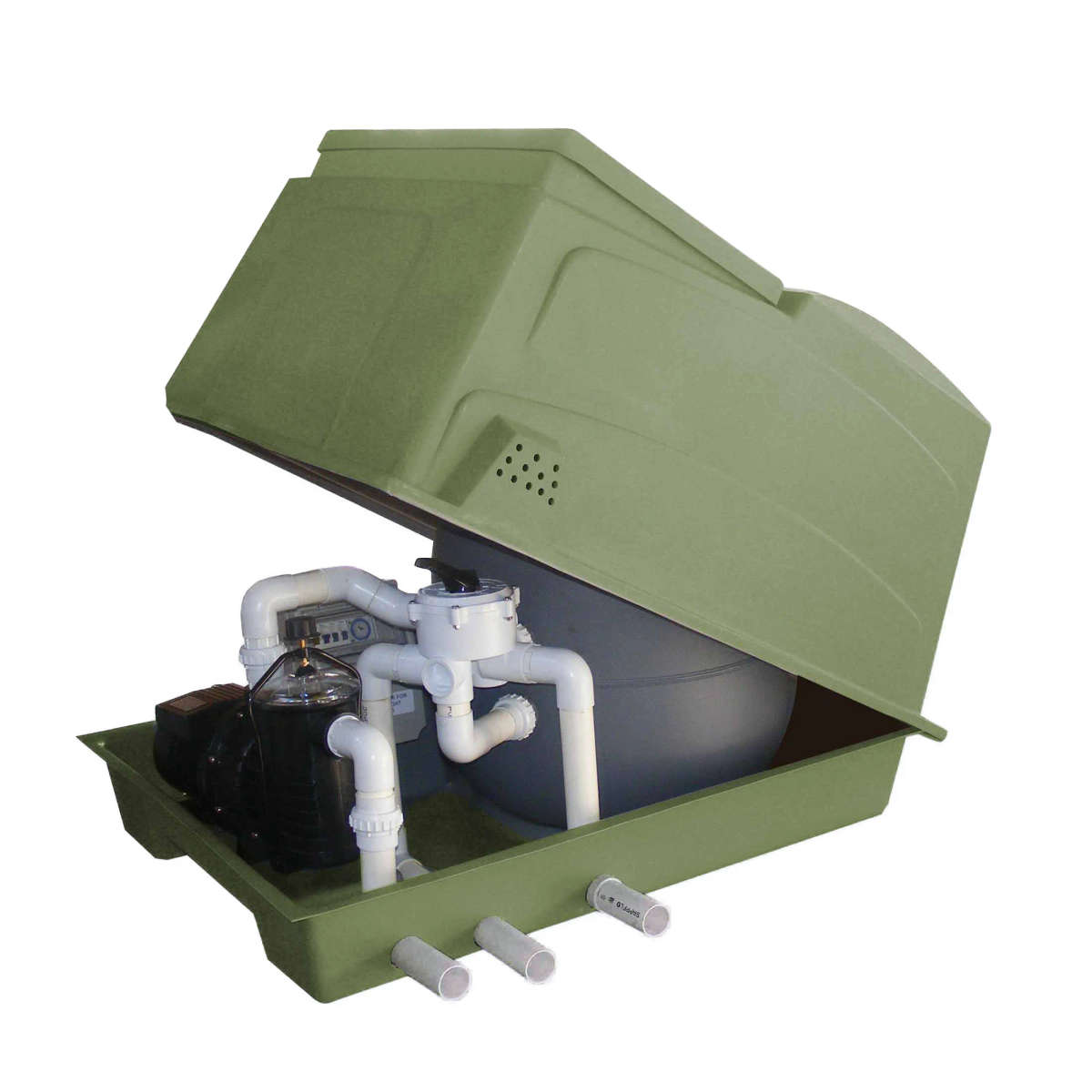 Aqua Max 3-Bag Filtration System Box | Complete - Grey Grey