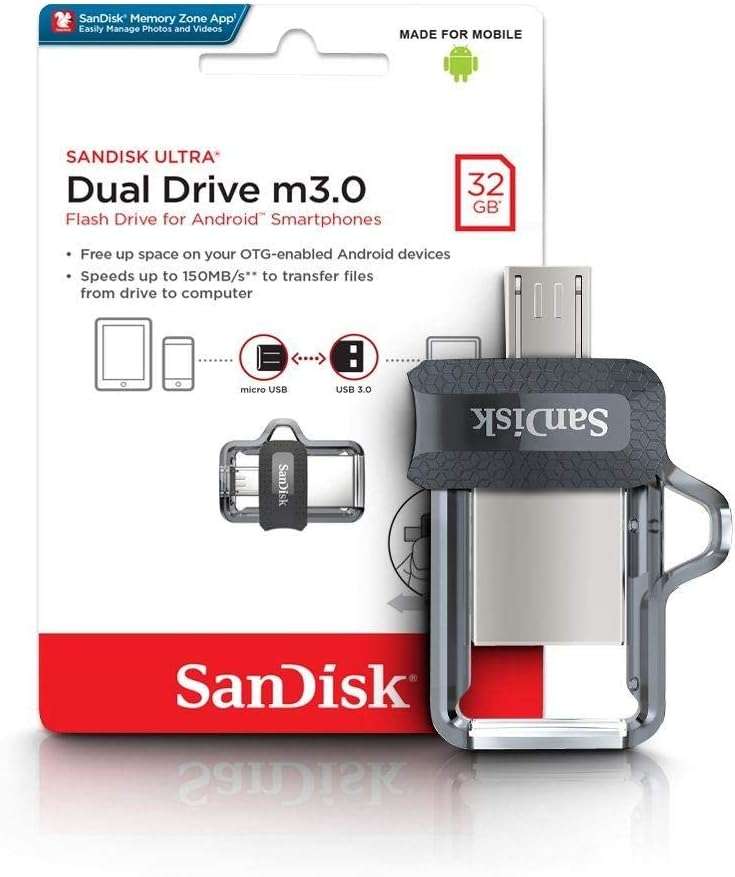 Sandisk Ultra Dual Drive USB  3.0/ Micro USB - 32GB