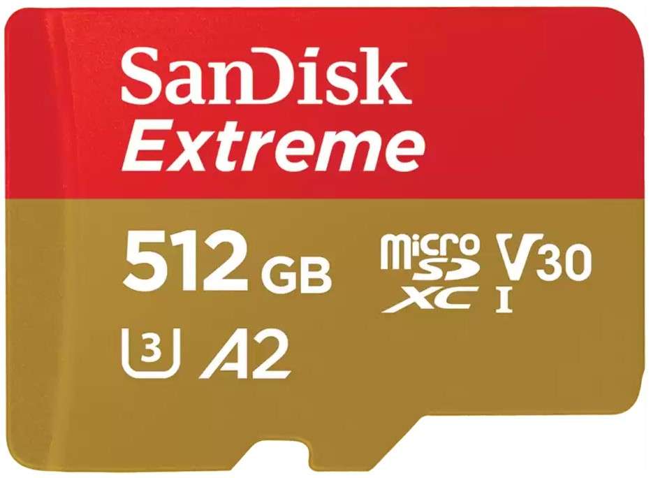 SanDisk Extreme MicroSDXC UHS-I CARD - 512GB