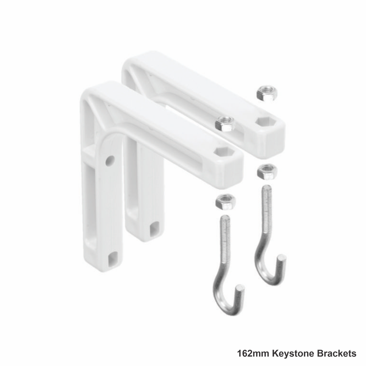 Pulldown Screen Keystone Brackets - 363mm