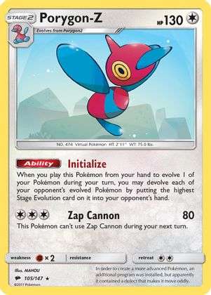 Pokemon - Porygon-Z - SM - Burning Shadows - Reverse Holofoil