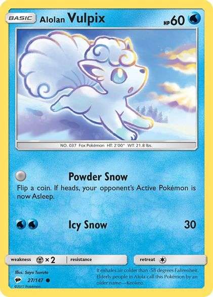 Pokemon - Alolan Vulpix - SM - Burning Shadows