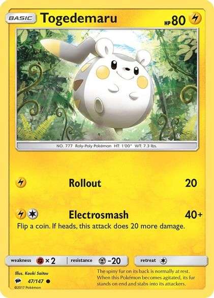 Pokemon - Togedemaru - SM - Burning Shadows