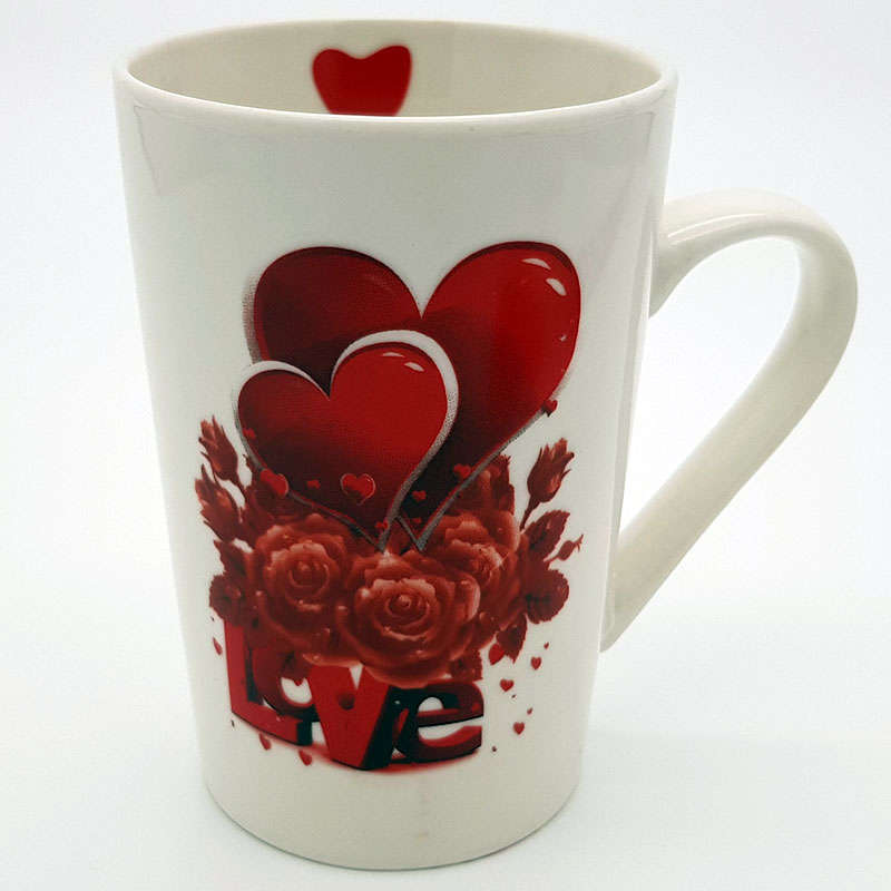 Valentines day Mug & Rose Gift Set - Red
