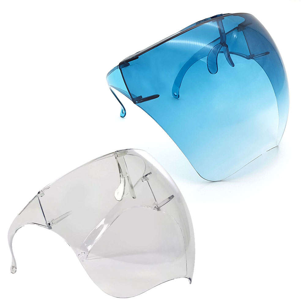 BUFFTEE Protective  Face Shield Clear & Sun Glasses with Eye shield- 2 Pack