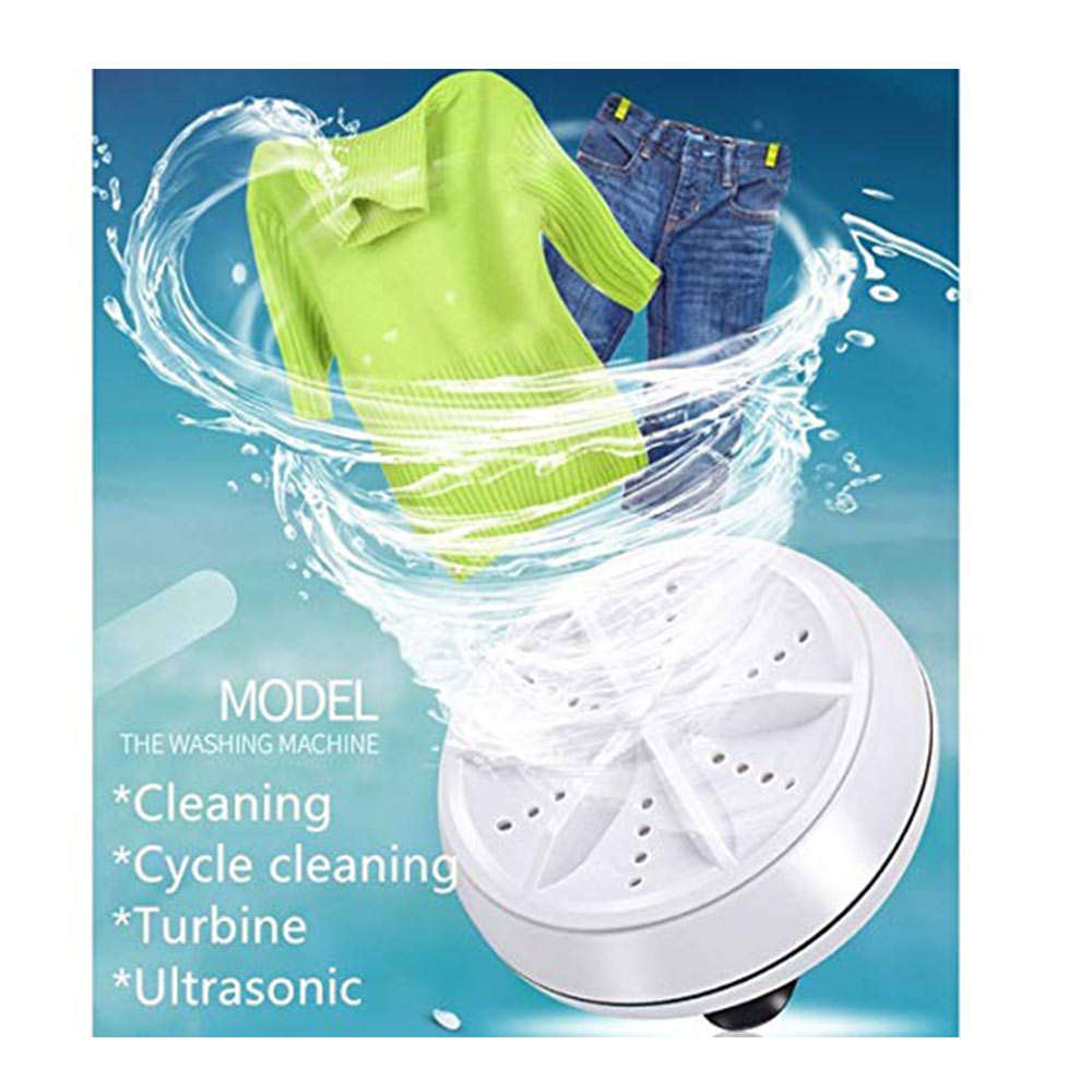 Ultrasonic Turbine Portable Mini Washing Machine