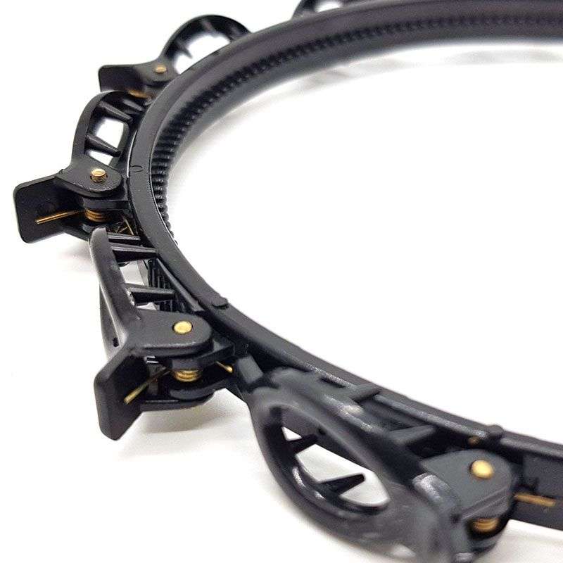 Bufftee Alice Band With Claw Clips - Alice band Hair Grip - Easy Braid Band