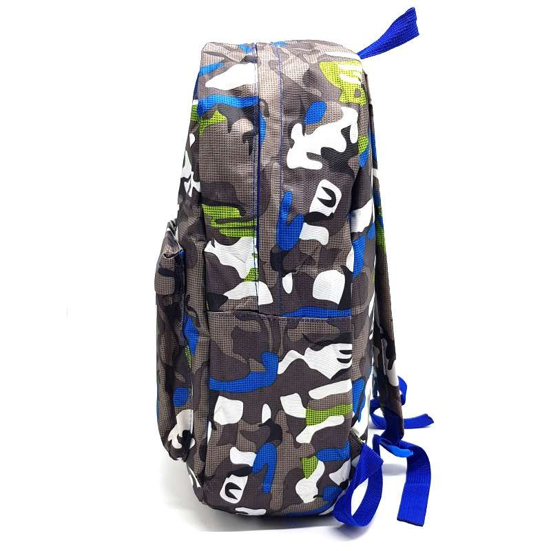 Camouflage back to School Backpack 20L- Blue