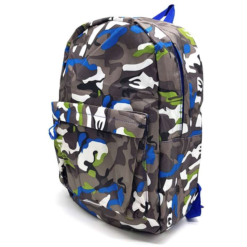 Camouflage back to School Backpack 20L- Blue