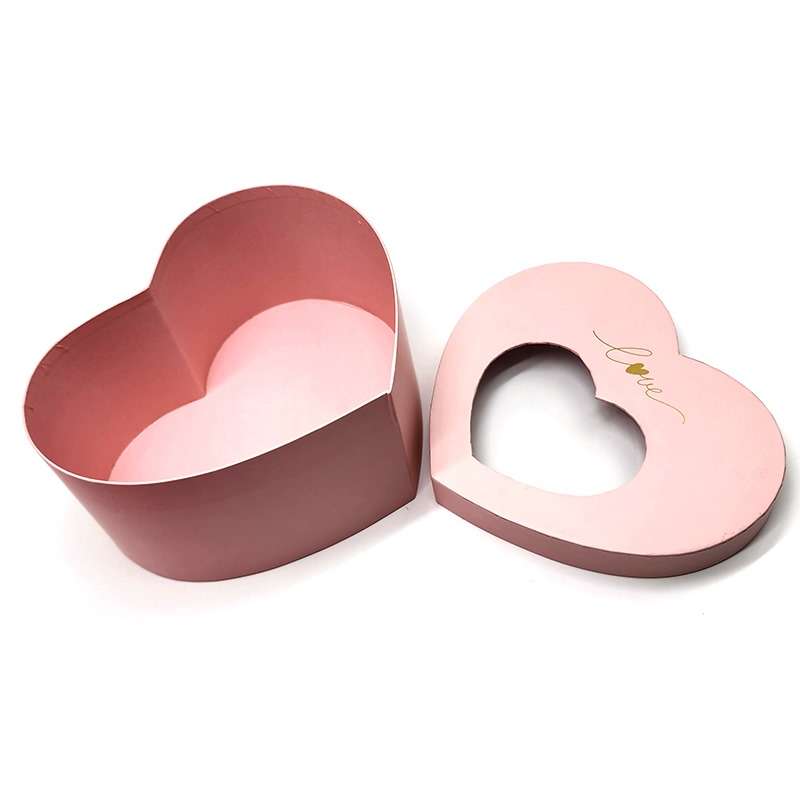 PurpleX 21cm Valentine's Day Pink Heart Shaped Gift Box - Midi
