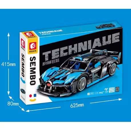 Sembo Technic 1/14 Scale Bugatti Bolide  1,499 pieces