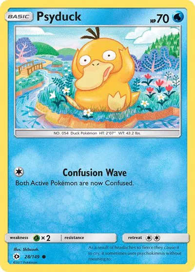 Pokemon Cards - Psyduck 28/149 Lightly Played