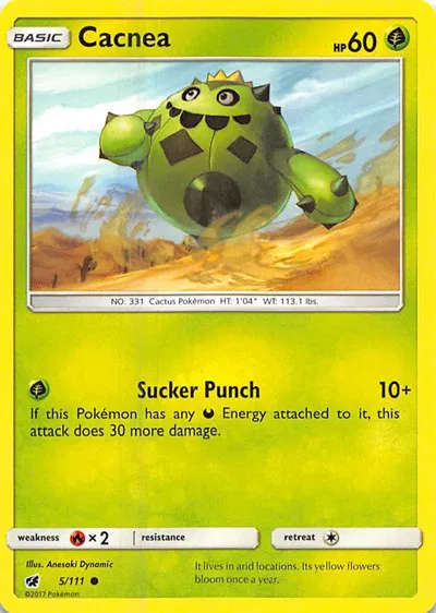Pokemon Cards - Cacnea 5/111