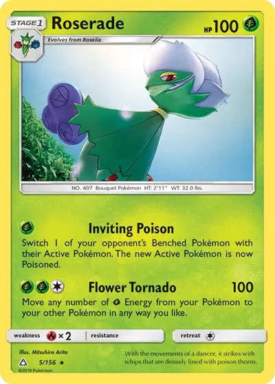 Pokemon Cards - Roserade 5/156