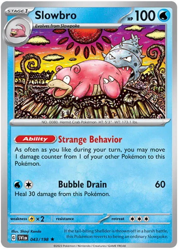 Pokemon Cards - Slowbro 043/198 Holofoil