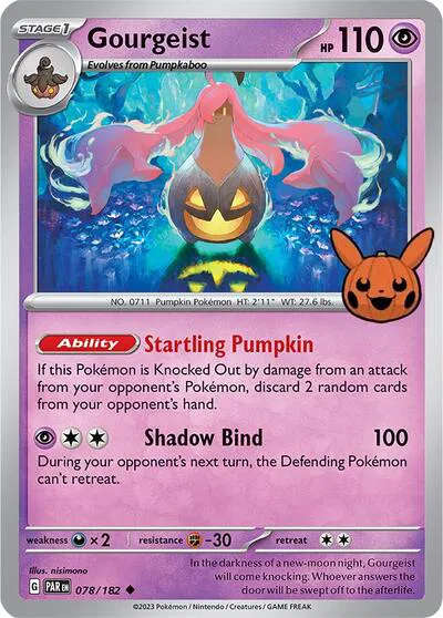 Pokemon Cards - Gourgeist 078/182 Trick or Trade BOOster Bundle 2024