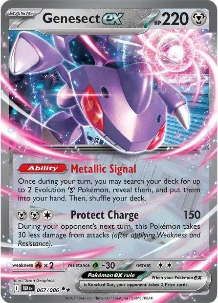 Pokemon Cards - Genesect ex 067/086