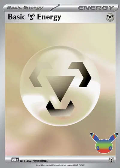 Basic Metal Energy - 016 (30th Celebration) MEE: Mega Evolution Energies Futuristic Rare 016 Holo