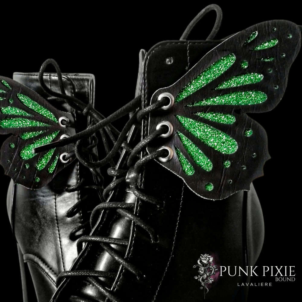 Butterfly Shoe Wings | Green