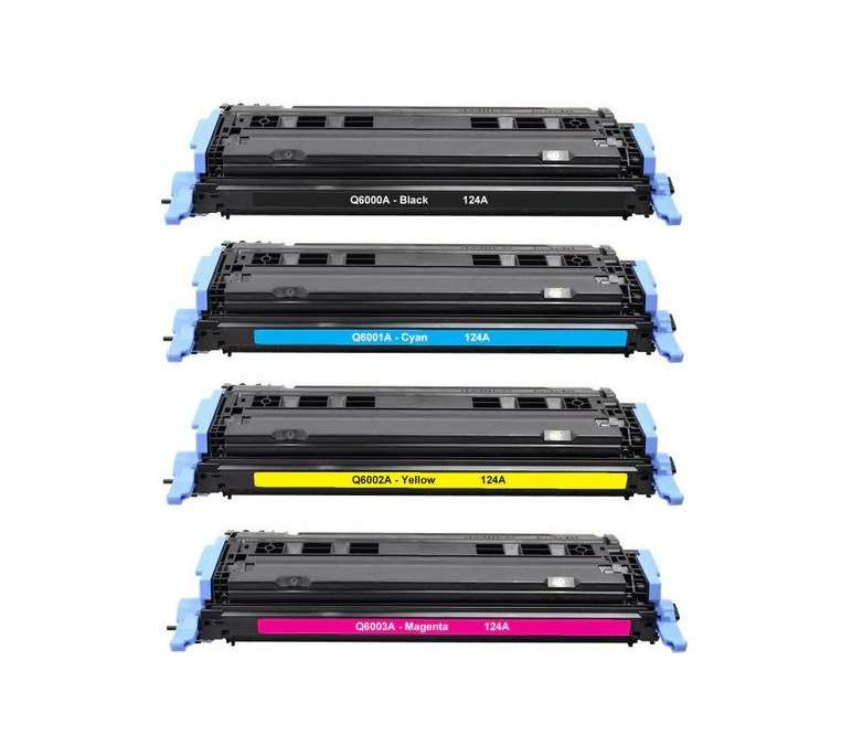 HP 124A Compatible Toners (Q6000/1/2/3A) Value Pack