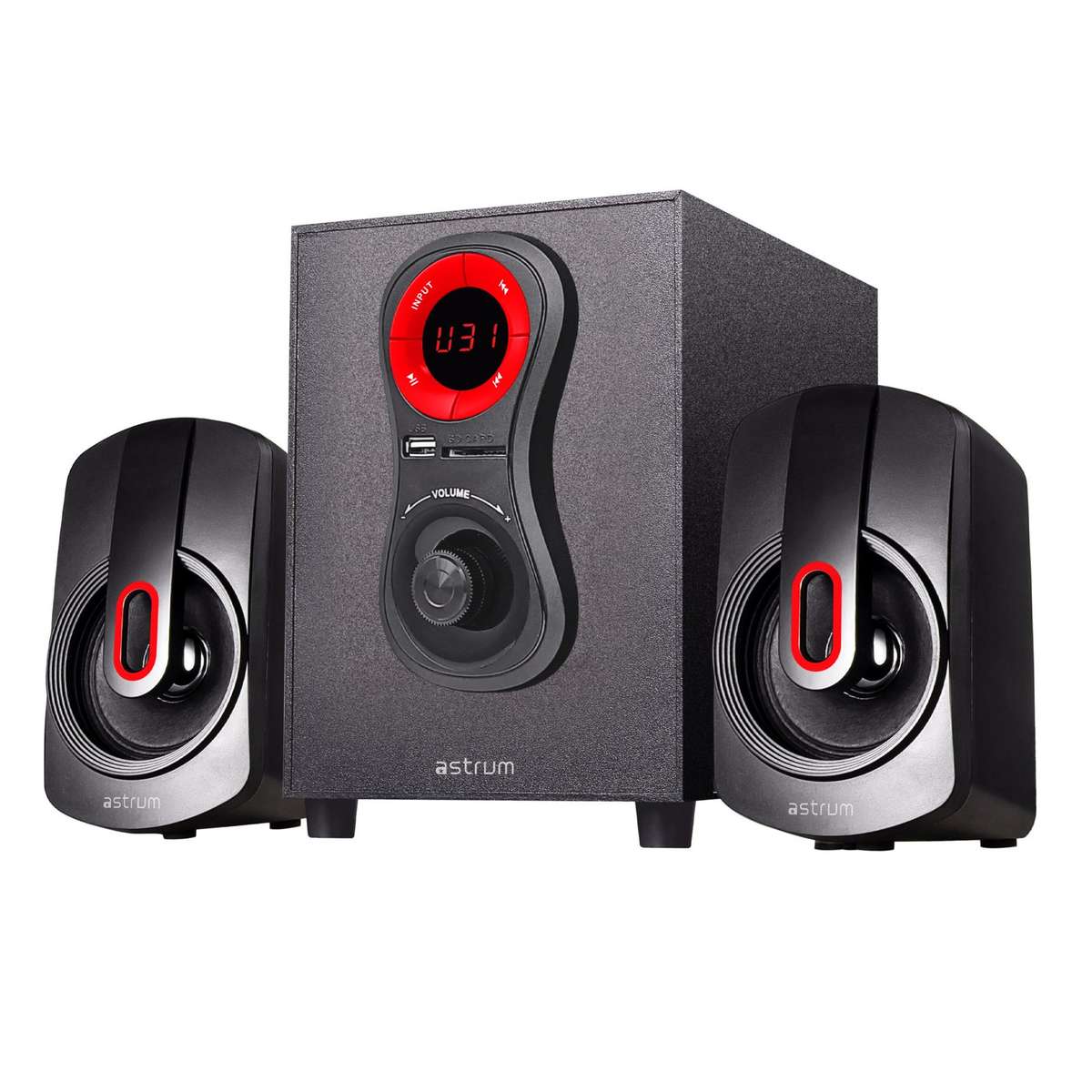 Astrum AC Powered Speaker | 2.1CH | 20W | SM040