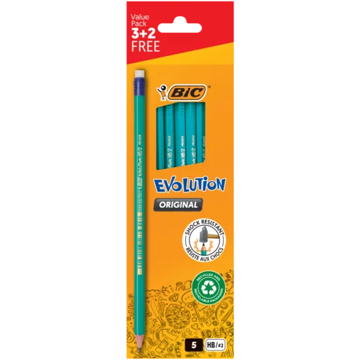 Bic Evolution 650 Pencils Pack of 5
