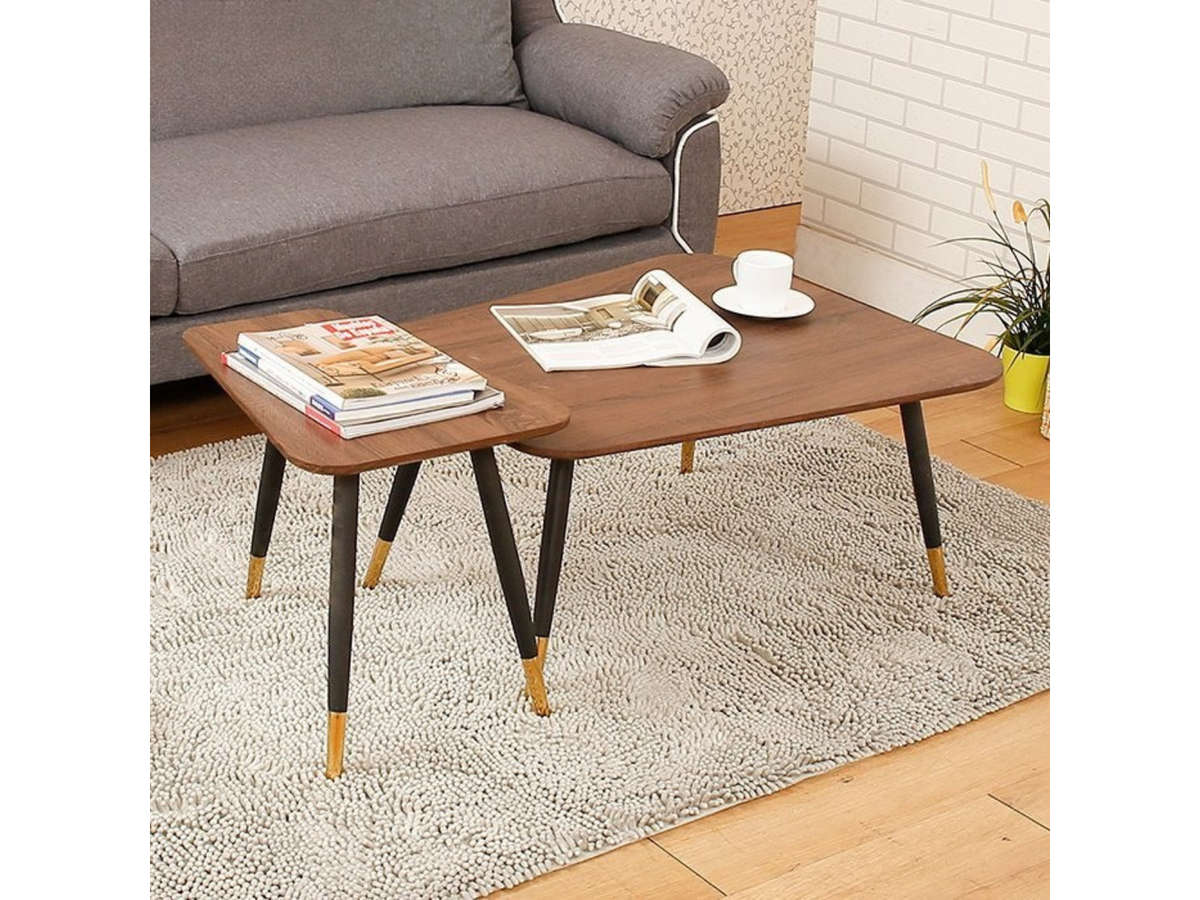 QandAHome-Walnut Nesting Tables